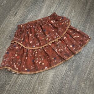 Floral Brown Skirt ALLISON New York Size Large